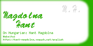 magdolna hant business card